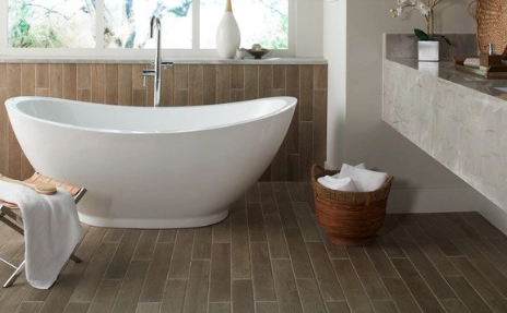 Daltile Woodbridge flooring in bathroom